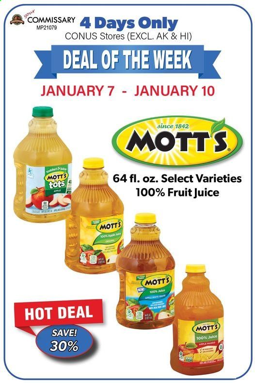 Commissary Weekly Ad Flyer January 7 to January 10