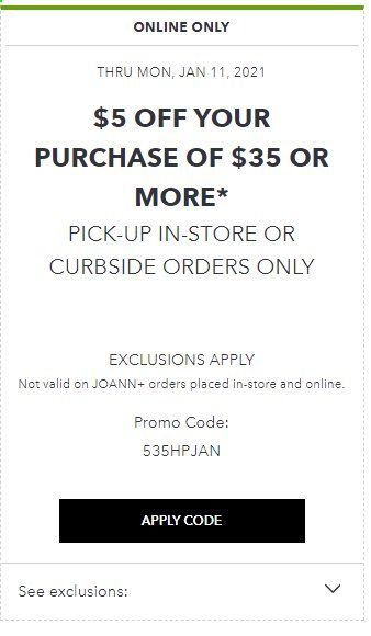 JOANN Weekly Ad Flyer January 9 to January 11