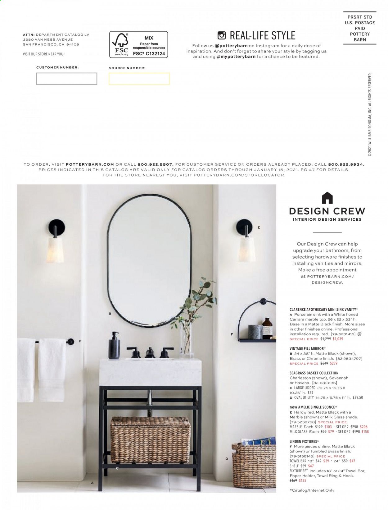 Pottery Barn Weekly Ad Flyer January 9 to January 16