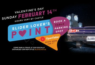 White Castle is Allowing Customers to Reserve a Parking Spot for a Car Hop Style, Socially Distanced Valentine's Day Dinner