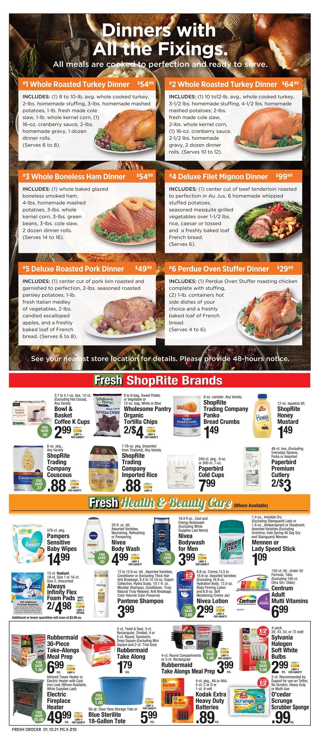 The Fresh Grocer Weekly Ad Flyer January 10 to January 16, 2021