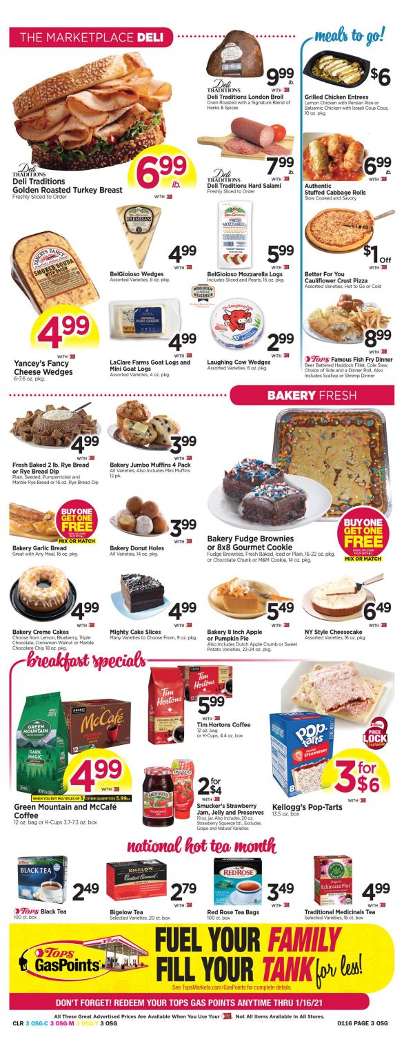 Tops Friendly Weekly Ad Flyer January 10 to January 16, 2021