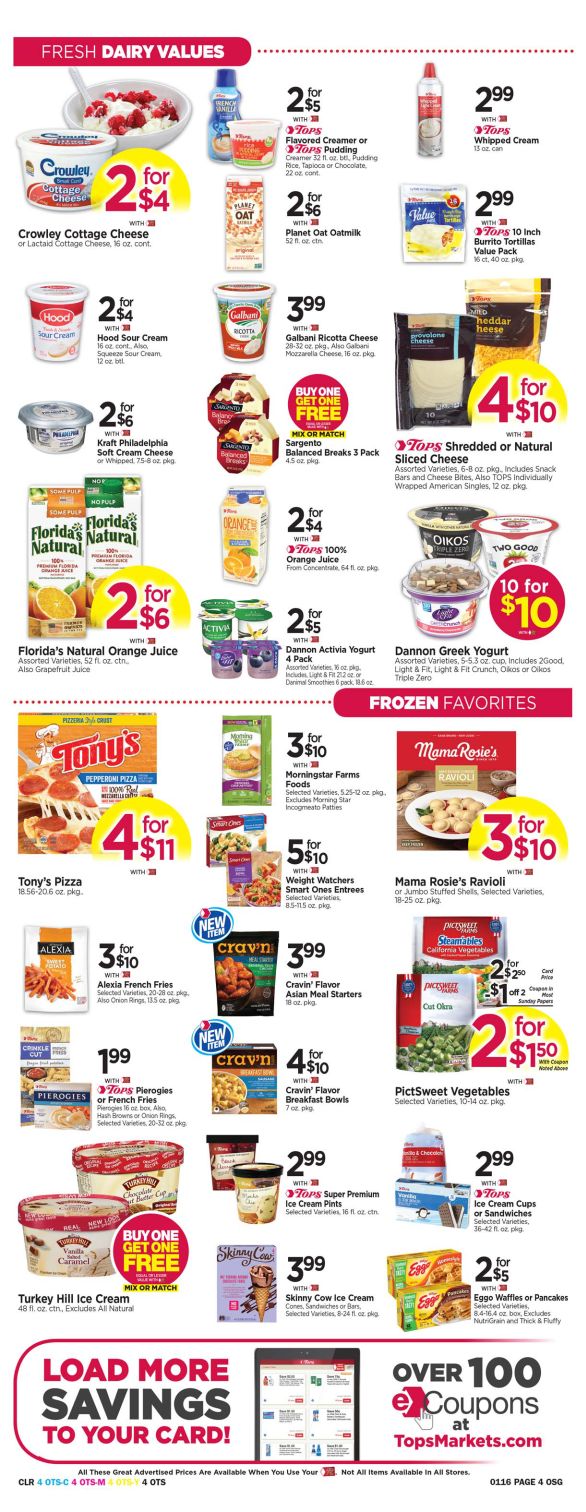 Tops Friendly Weekly Ad Flyer January 10 to January 16, 2021
