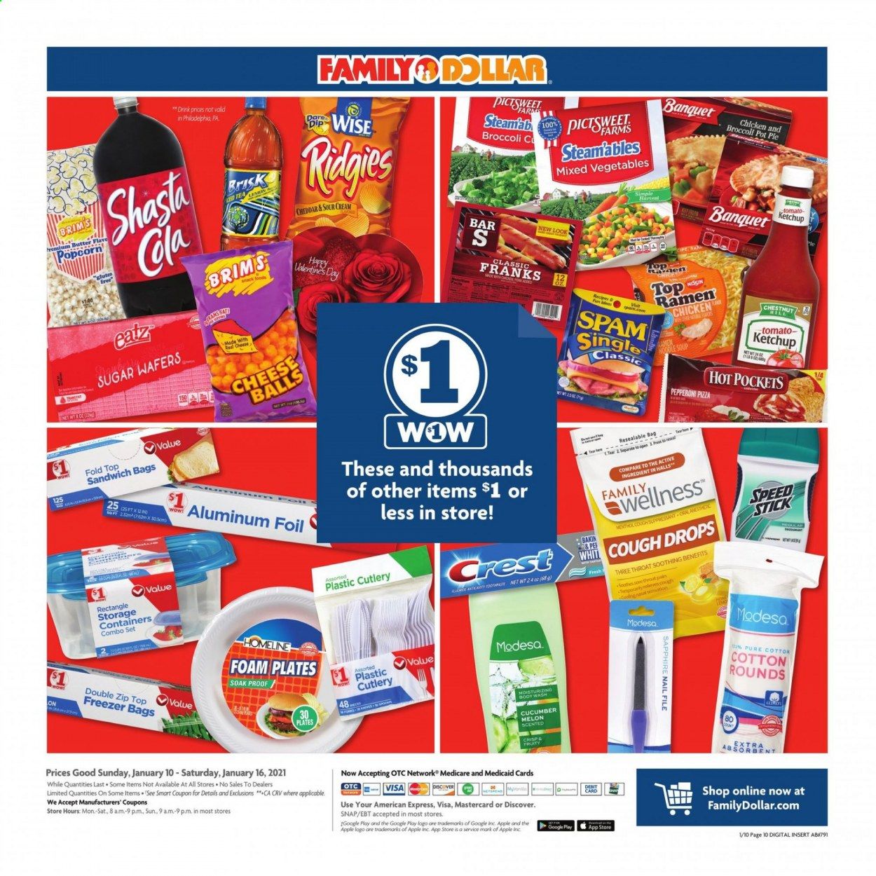 Family Dollar Weekly Ad Flyer January 10 to January 16