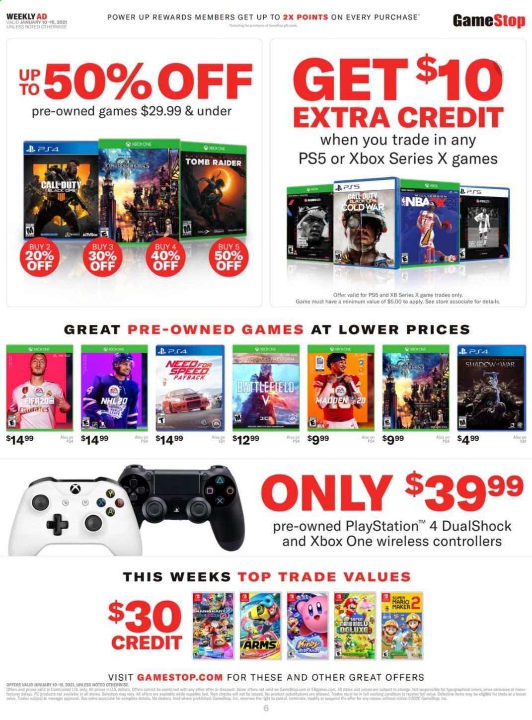 GameStop Weekly Ad Flyer January 10 to January 16