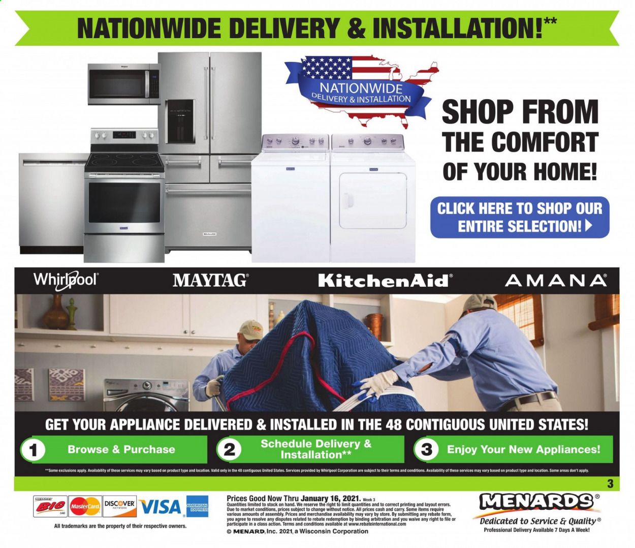 Menards Weekly Ad Flyer January 10 to January 16