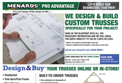 Menards Weekly Ad Flyer January 10 to January 16