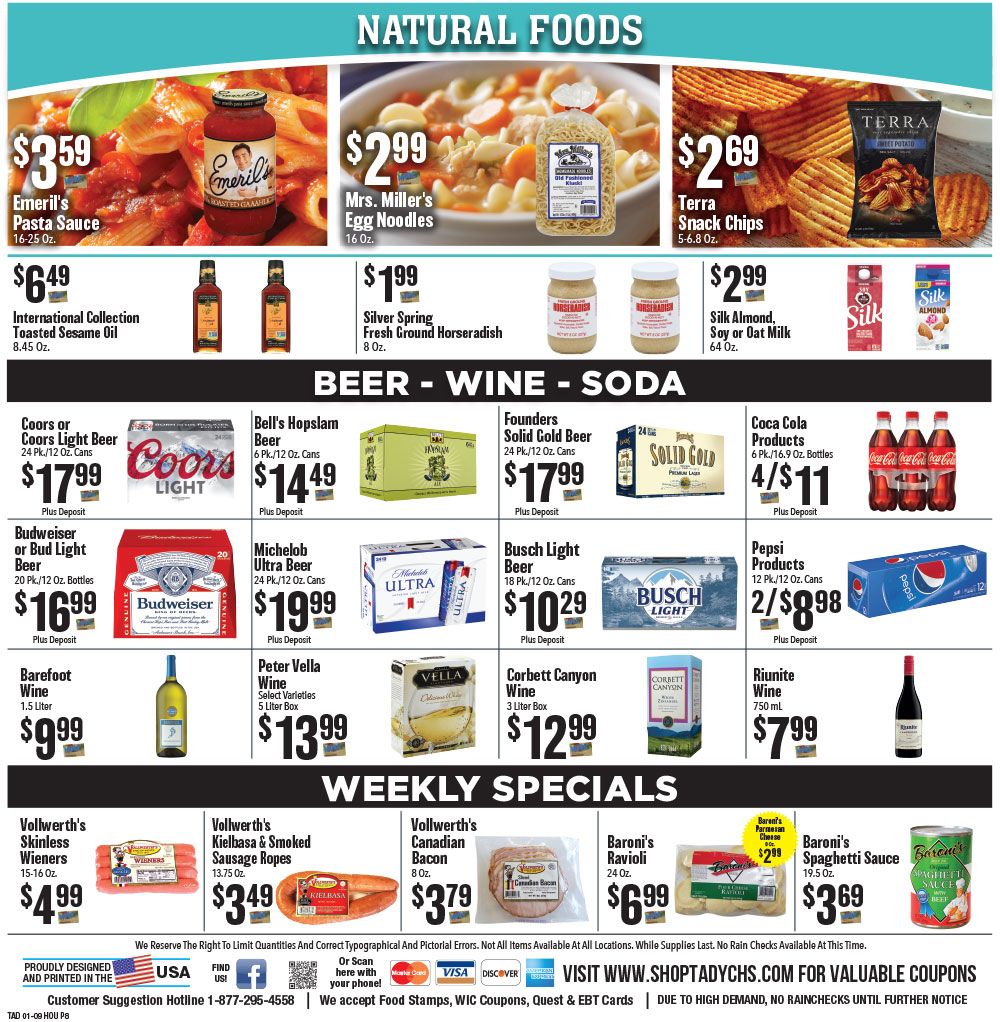 Tadych's Econofoods Weekly Ad Flyer January 11 to January 17, 2021