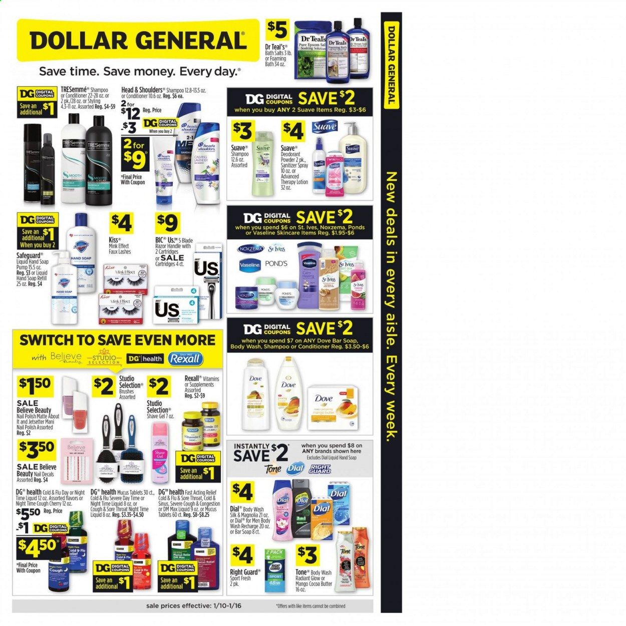 Dollar General (CA, NV) Weekly Ad Flyer January 10 to January 16