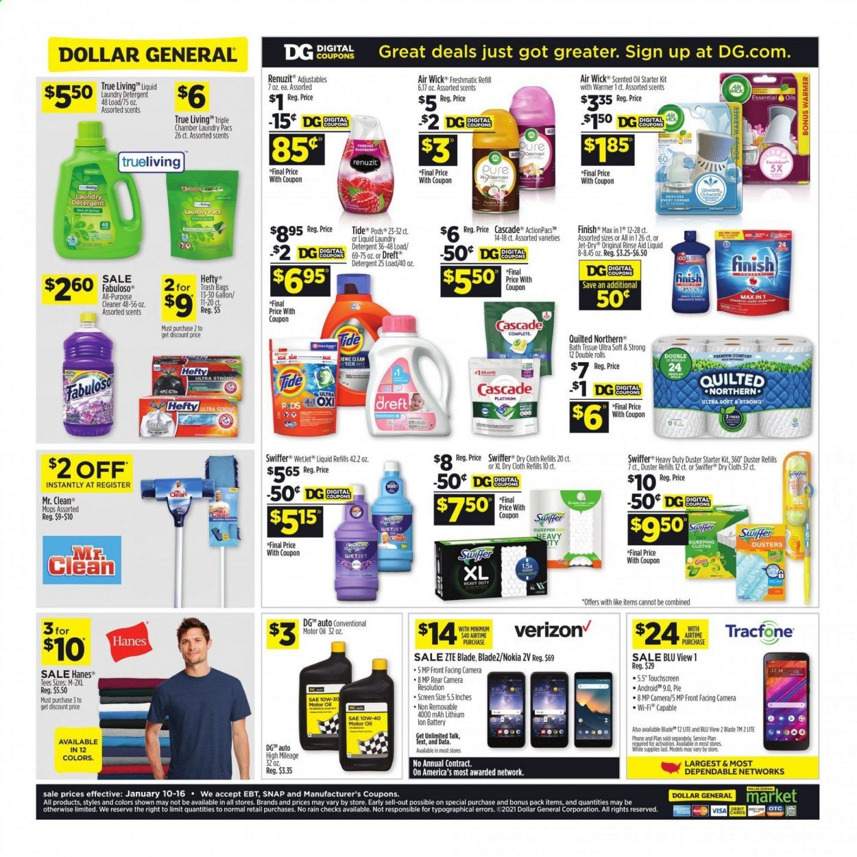Dollar General (CA) Weekly Ad Flyer January 10 to January 16