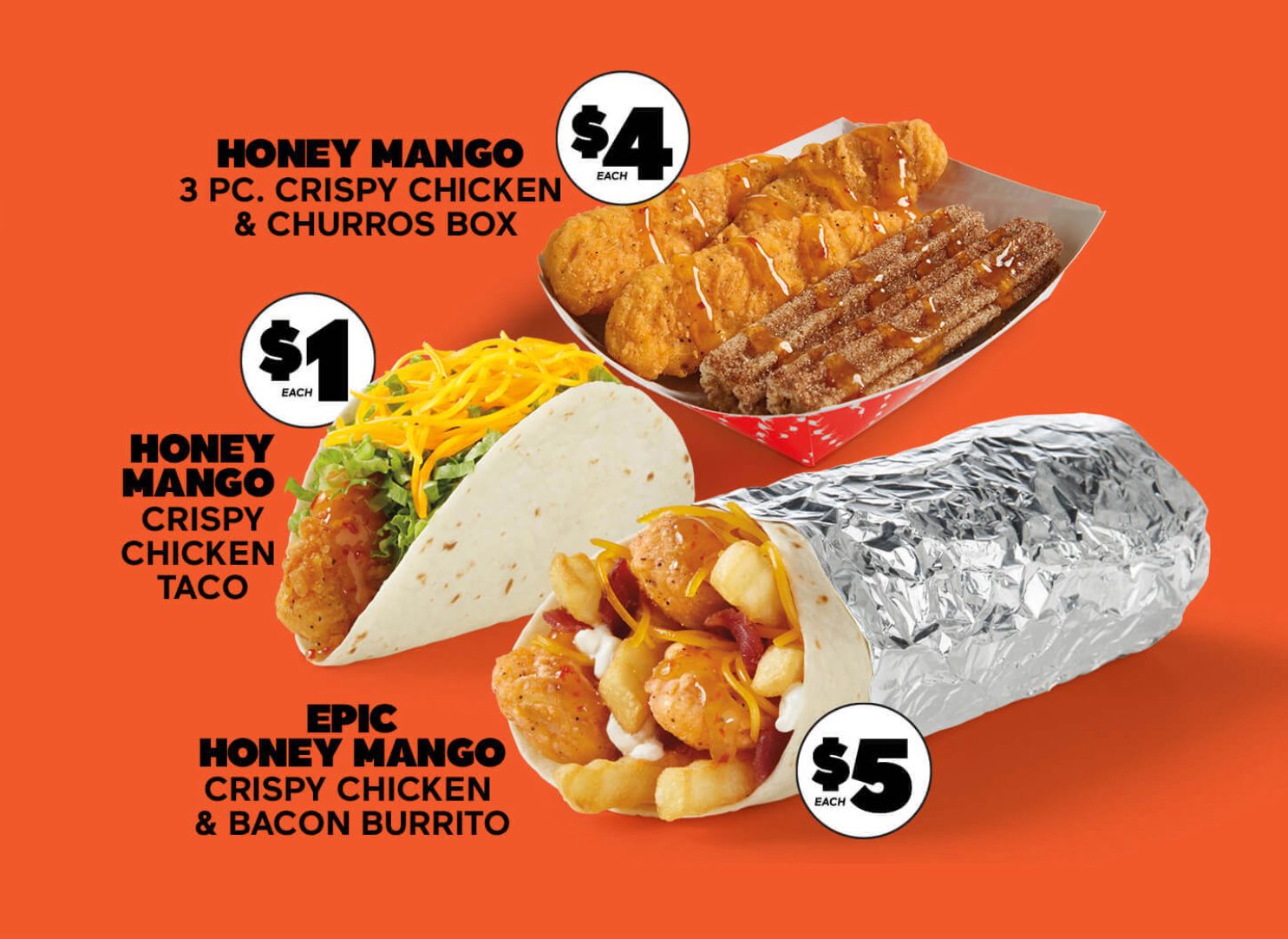 New Honey Mango Crispy Chicken Menu Arrives at Del Taco for a Limited Time Only New Honey Mango Crispy Chicken Menu Arrives at Del Taco for a Limited Time Only