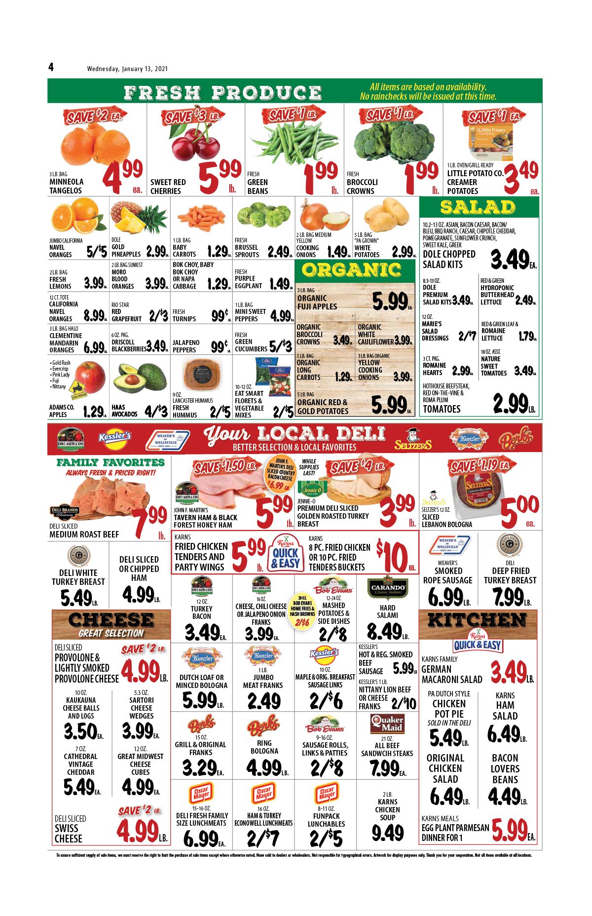 Karns Quality Foods Weekly Ad Flyer January 12 to January 18, 2021