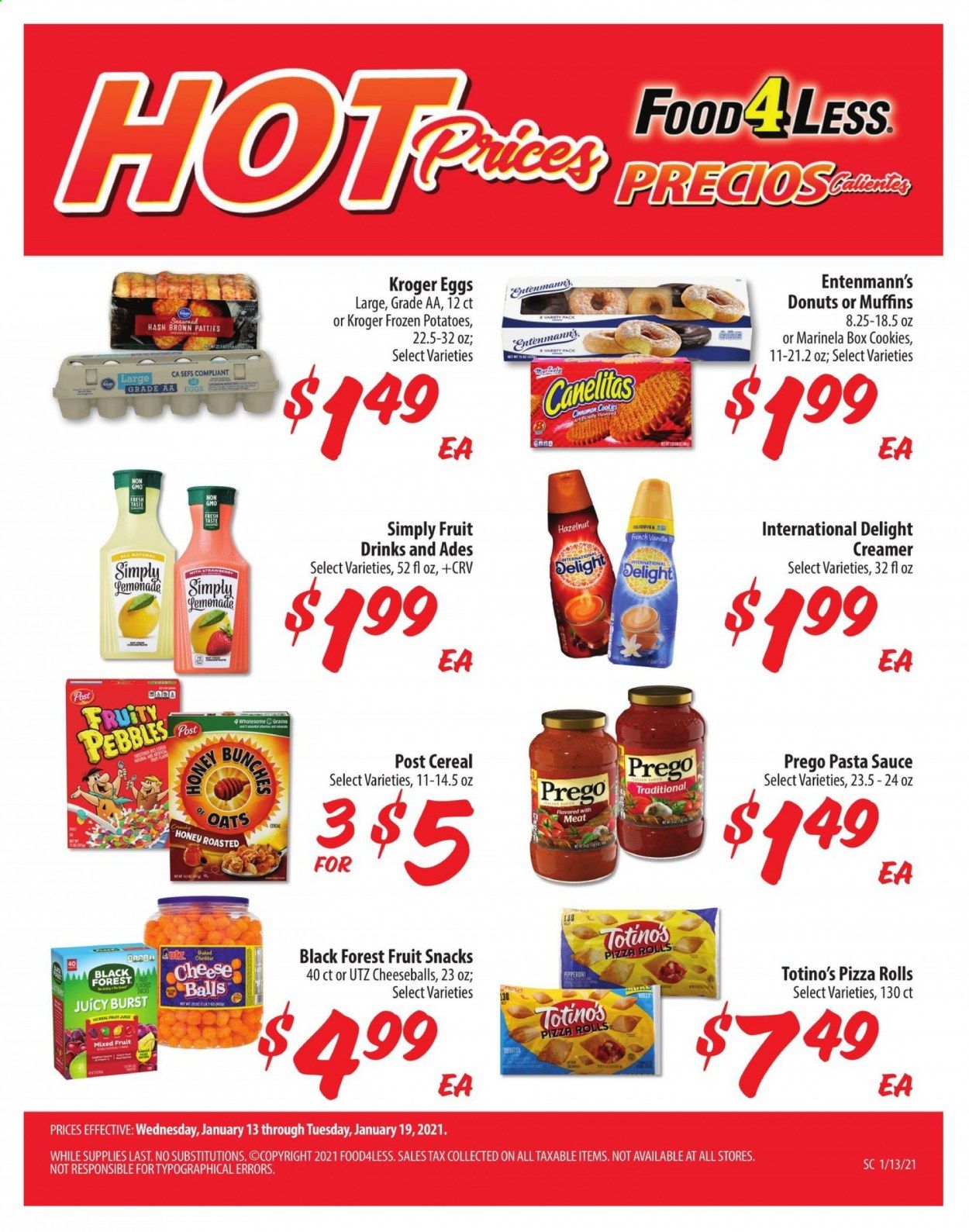 Food 4 Less (CA) Weekly Ad Flyer January 13 to January 19