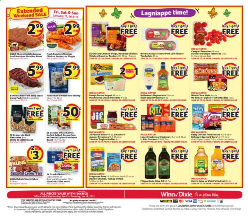 Winn Dixie (AL, FL, GA, LA, MS) Weekly Ad Flyer January 13 to January 19