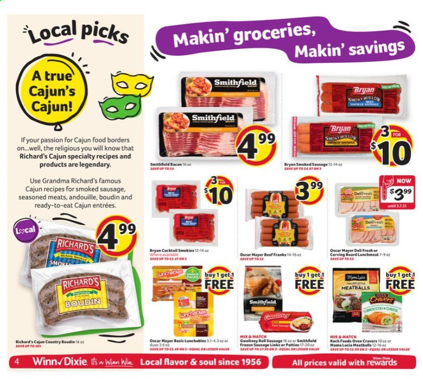 Winn Dixie (AL, FL, GA, LA, MS) Weekly Ad Flyer January 13 to January 19