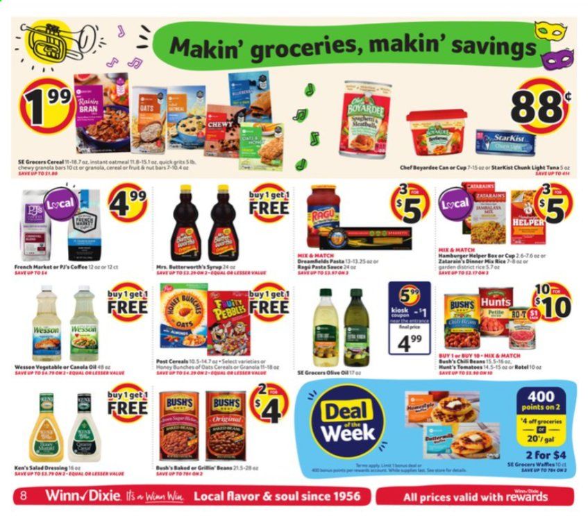 Winn Dixie (AL, FL, GA, LA, MS) Weekly Ad Flyer January 13 to January 19