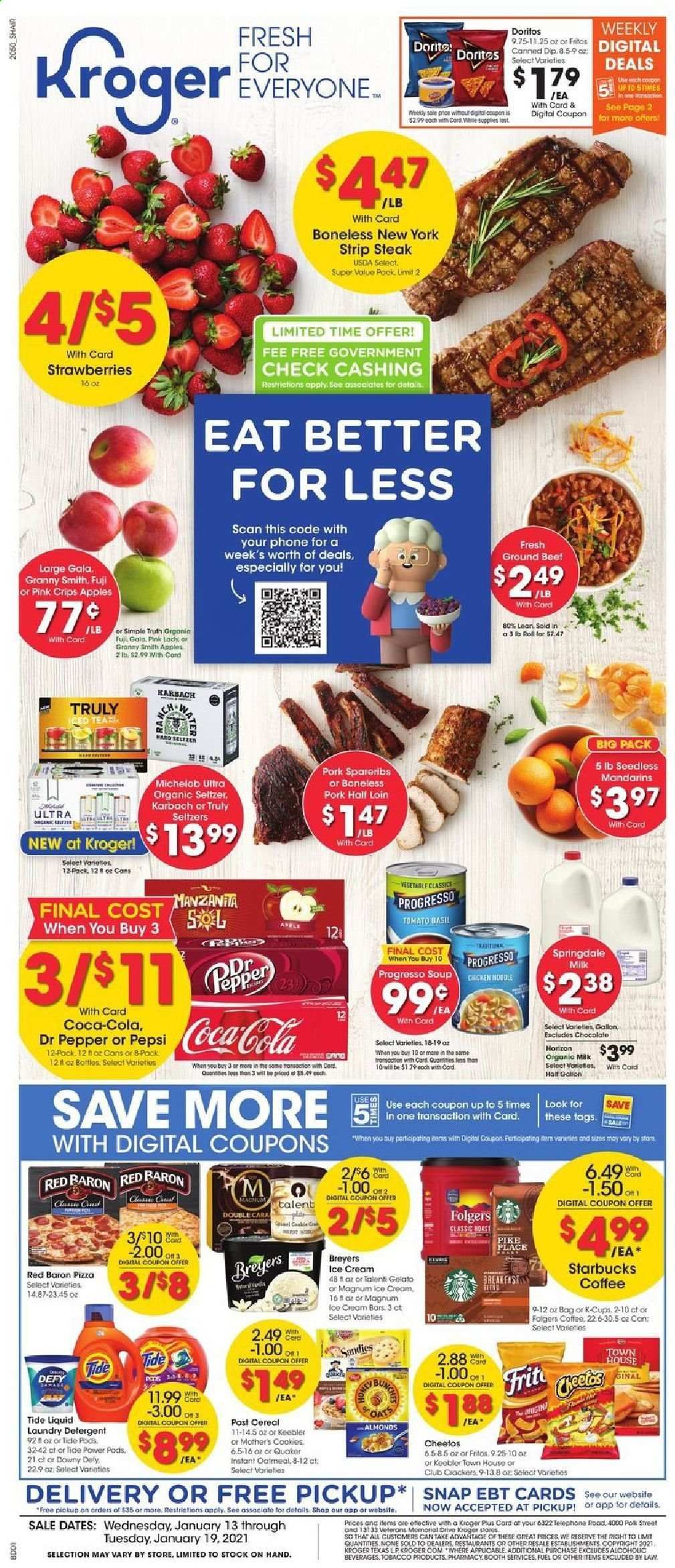 Kroger (GA, IL, LA, MI, OK, SC, TN, TX, VA) Weekly Ad Flyer January 13 to January 19