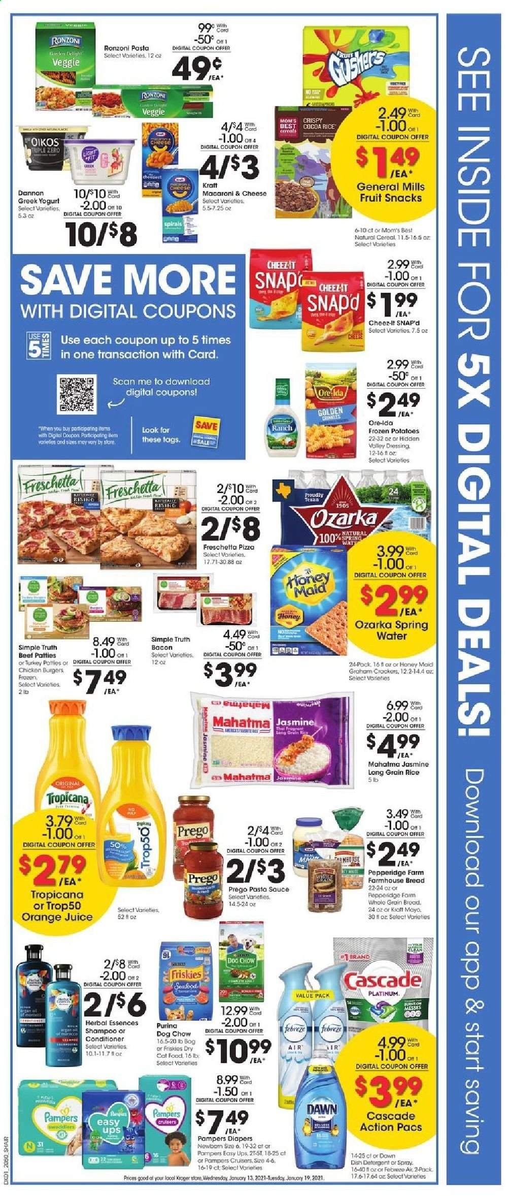 Kroger (GA, IL, LA, MI, OK, SC, TN, TX, VA) Weekly Ad Flyer January 13 to January 19
