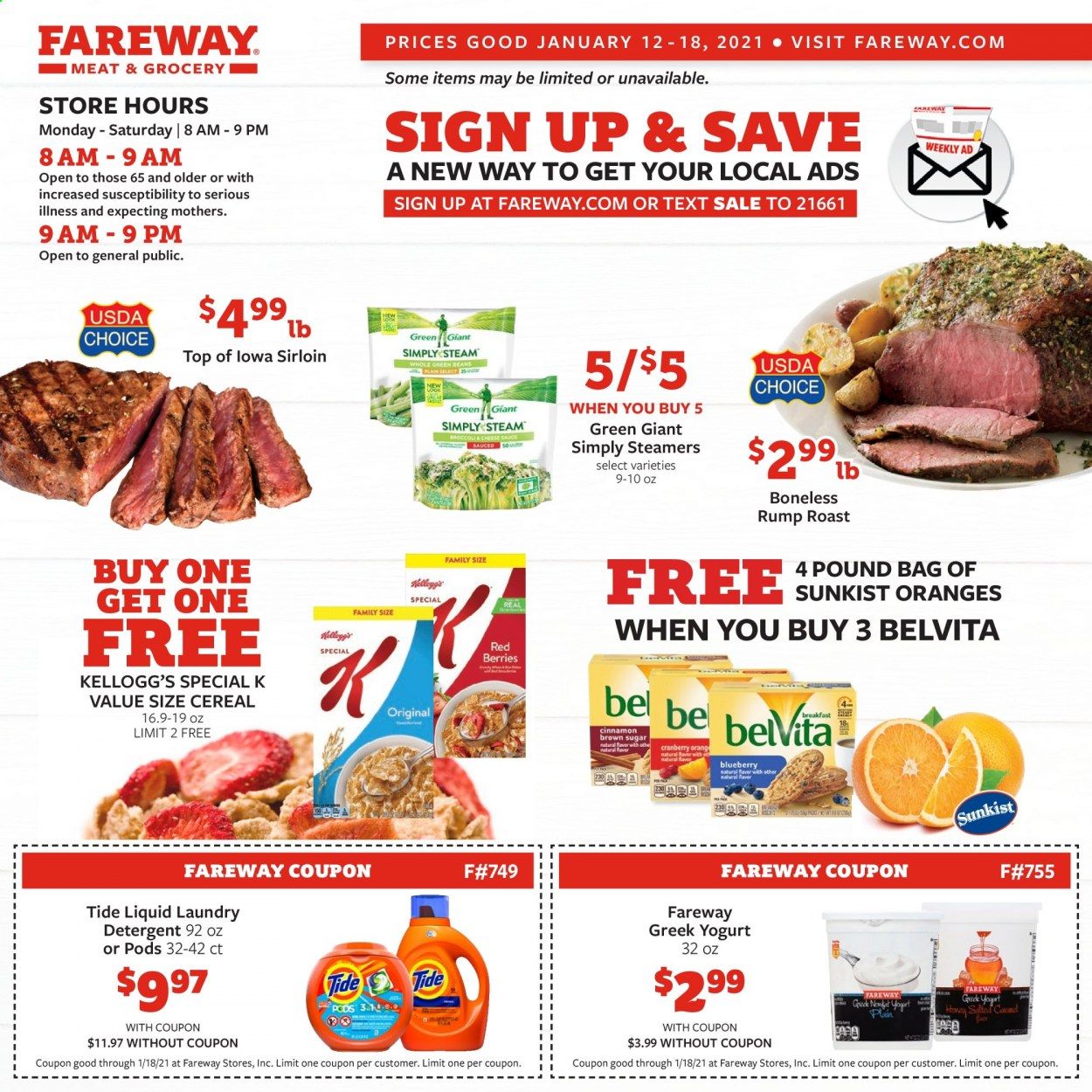 Fareway (IA, IL, MN, MO, NE, SD) Weekly Ad Flyer January 12 to January 18