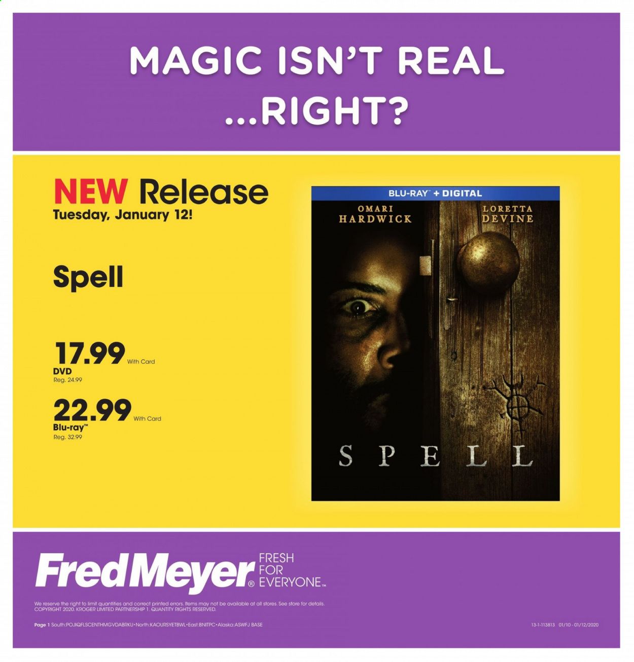 Fred Meyer Weekly Ad Flyer January 12 to January 12