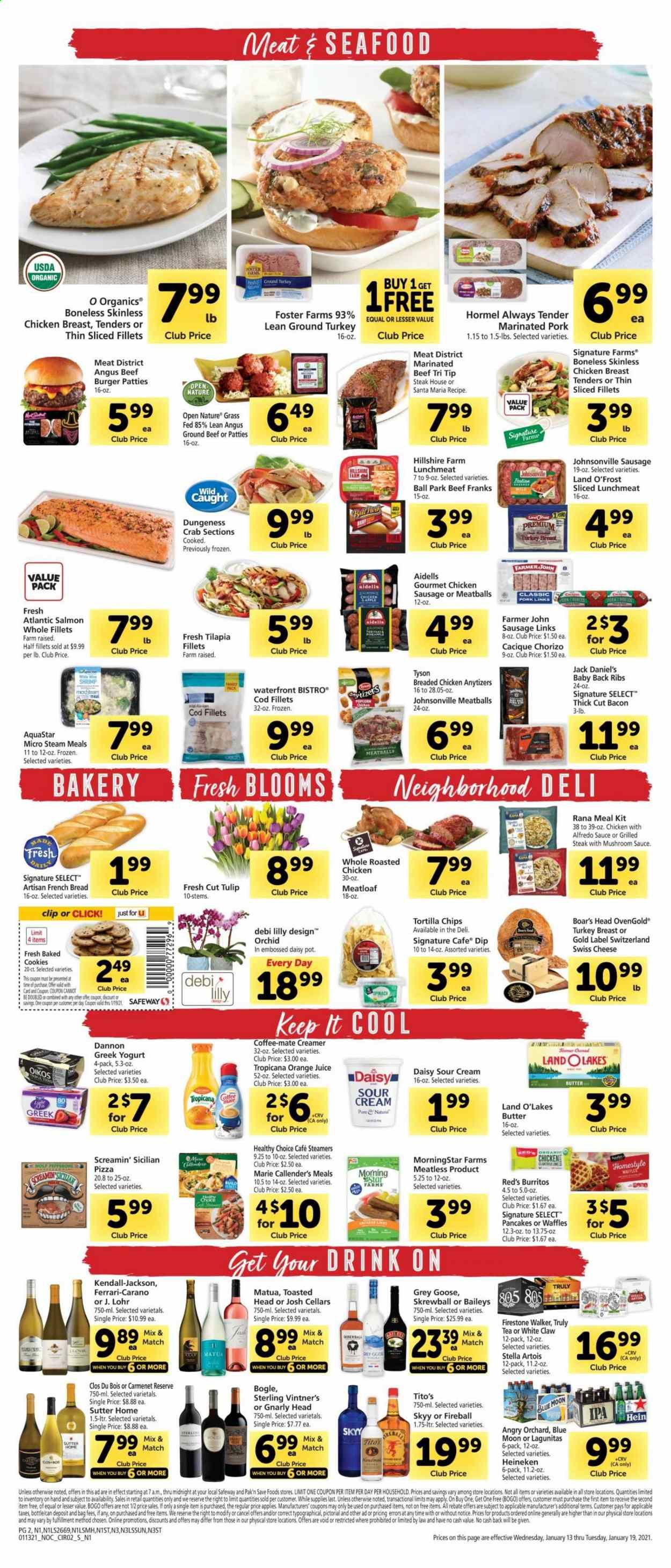Safeway (AZ, CA, CO, HI, MD, NE, OR, VA, WA) Weekly Ad Flyer January 13 to January 19