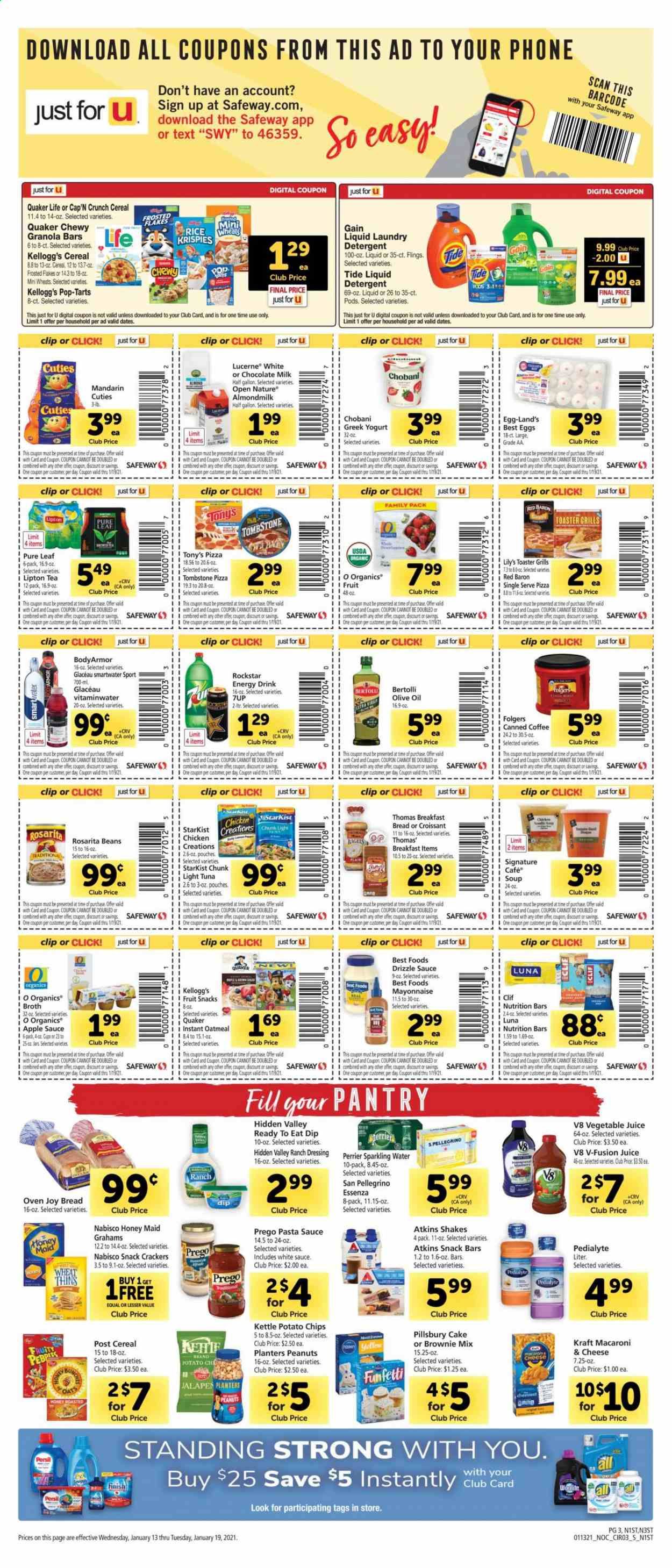 Safeway (AZ, CA, CO, HI, MD, NE, OR, VA, WA) Weekly Ad Flyer January 13 to January 19