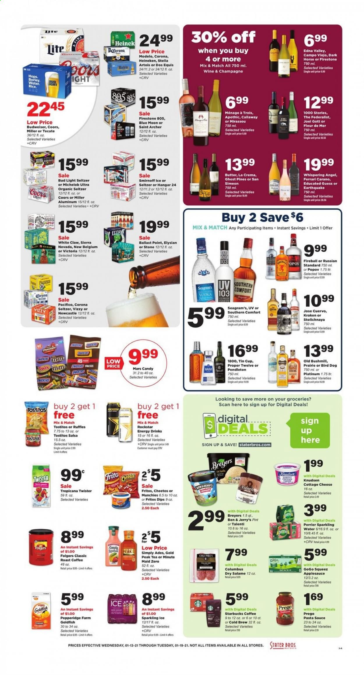 Stater Bros. Weekly Ad Flyer January 13 to January 19