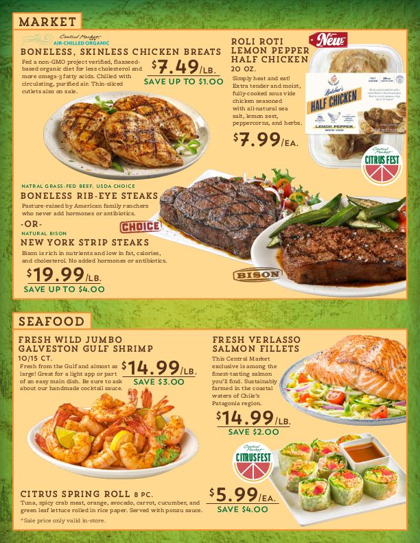 Central Market Weekly Ad Flyer January 13 to January 19, 2021
