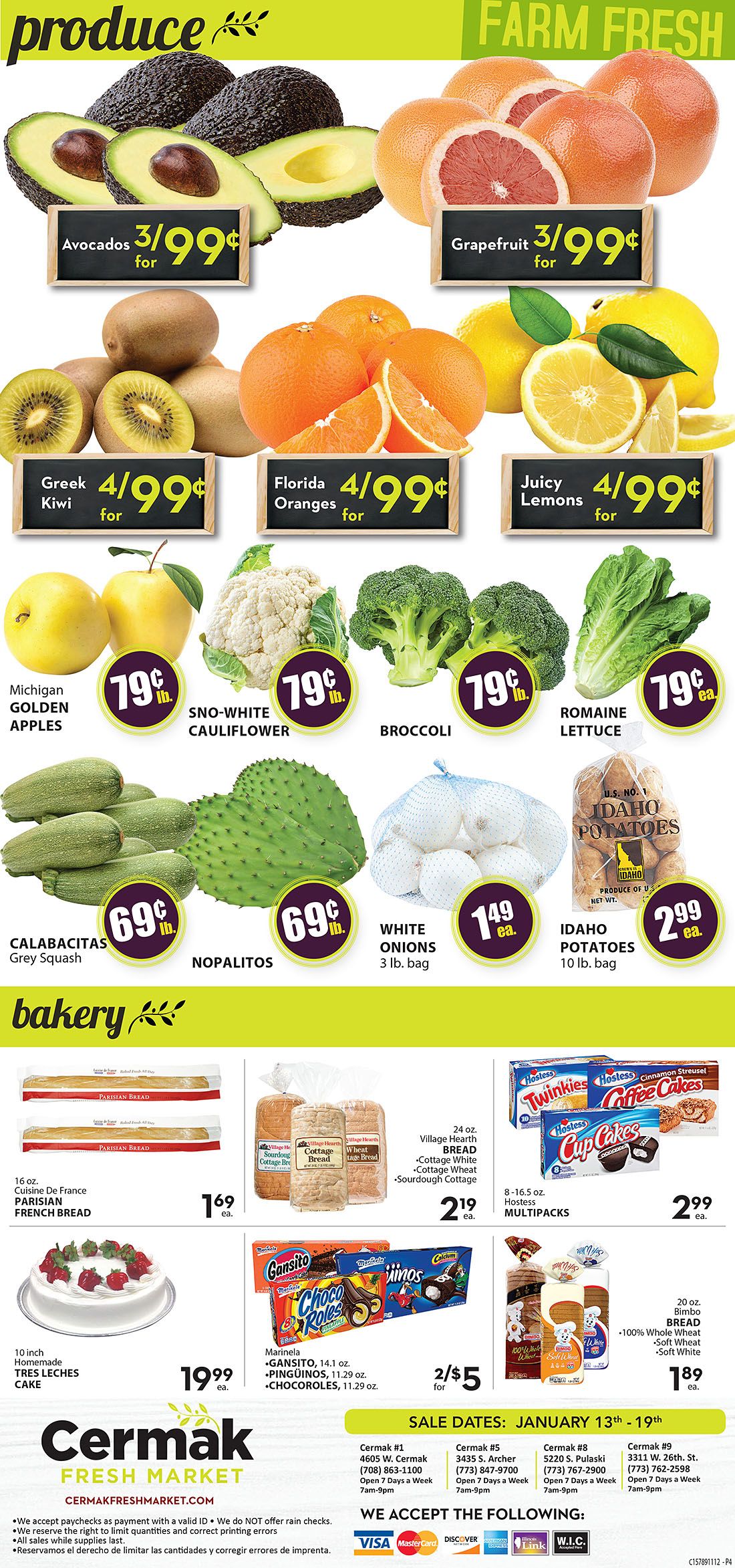 Cermak Fresh Market (IL) Weekly Ad Flyer January 13 to January 19, 2021