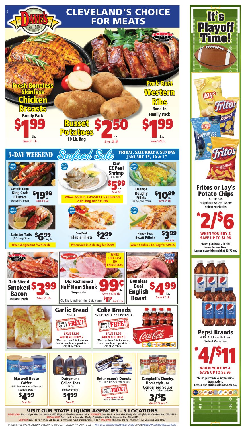 Dave's Markets Weekly Ad Flyer January 13 to January 19, 2021