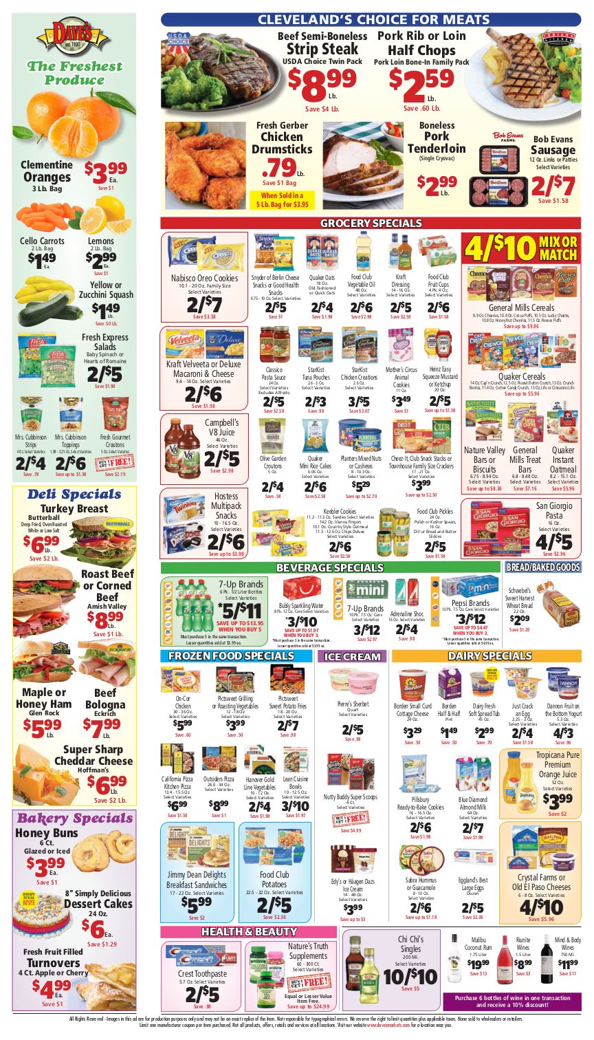 Dave's Markets Weekly Ad Flyer January 13 to January 19, 2021