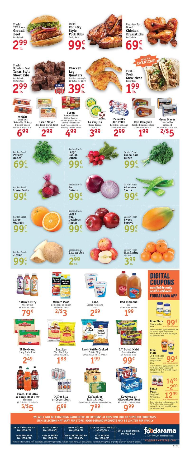 Foodarama Weekly Ad Flyer January 13 to January 19, 2021