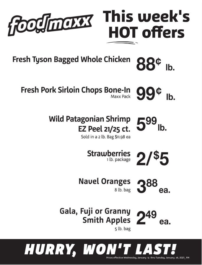 Foodmaxx Weekly Ad Flyer January 13 to January 19, 2021