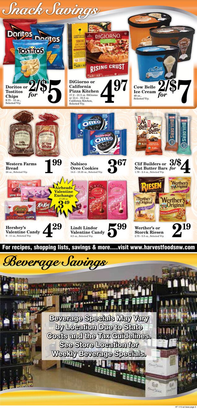 Harvest Foods Weekly Ad Flyer January 13 to January 19, 2021