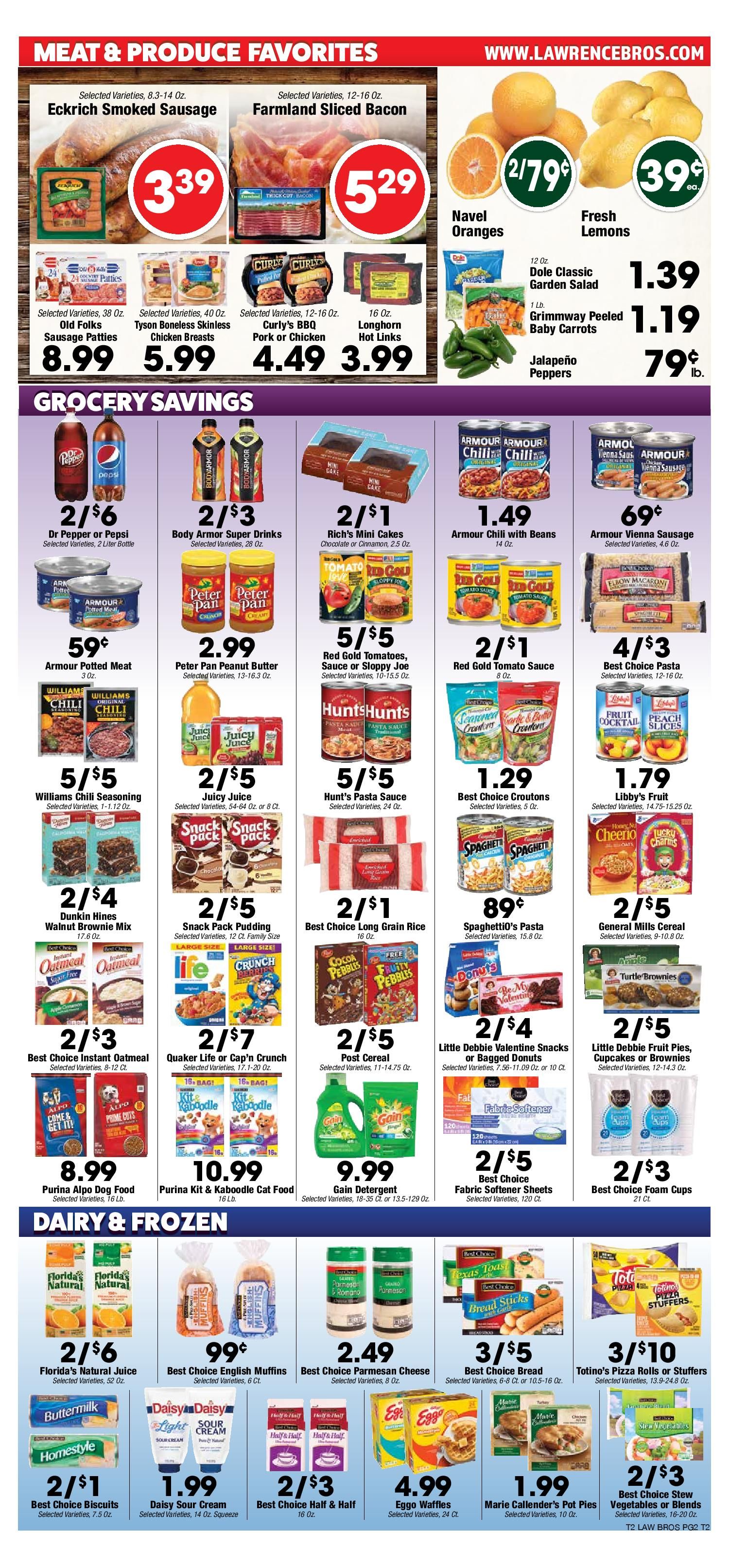 Lawrence Bros Weekly Ad Flyer January 13 to January 19, 2021