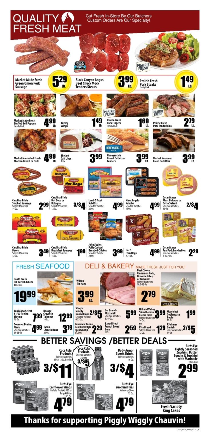Piggly Wiggly (LA) Weekly Ad Flyer January 13 to January 19, 2021