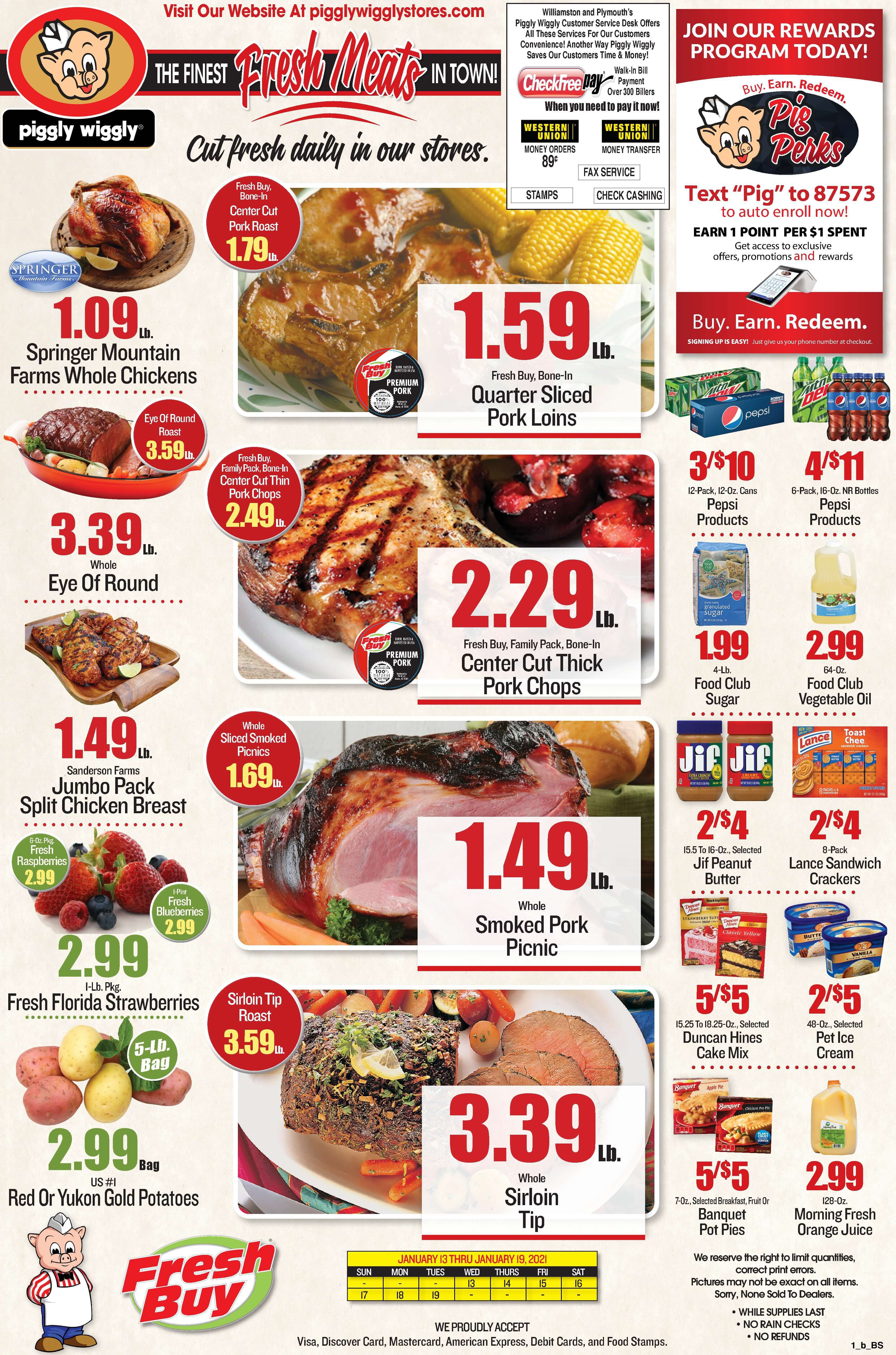 Piggly Wiggly (NC) Weekly Ad Flyer January 13 to January 19, 2021