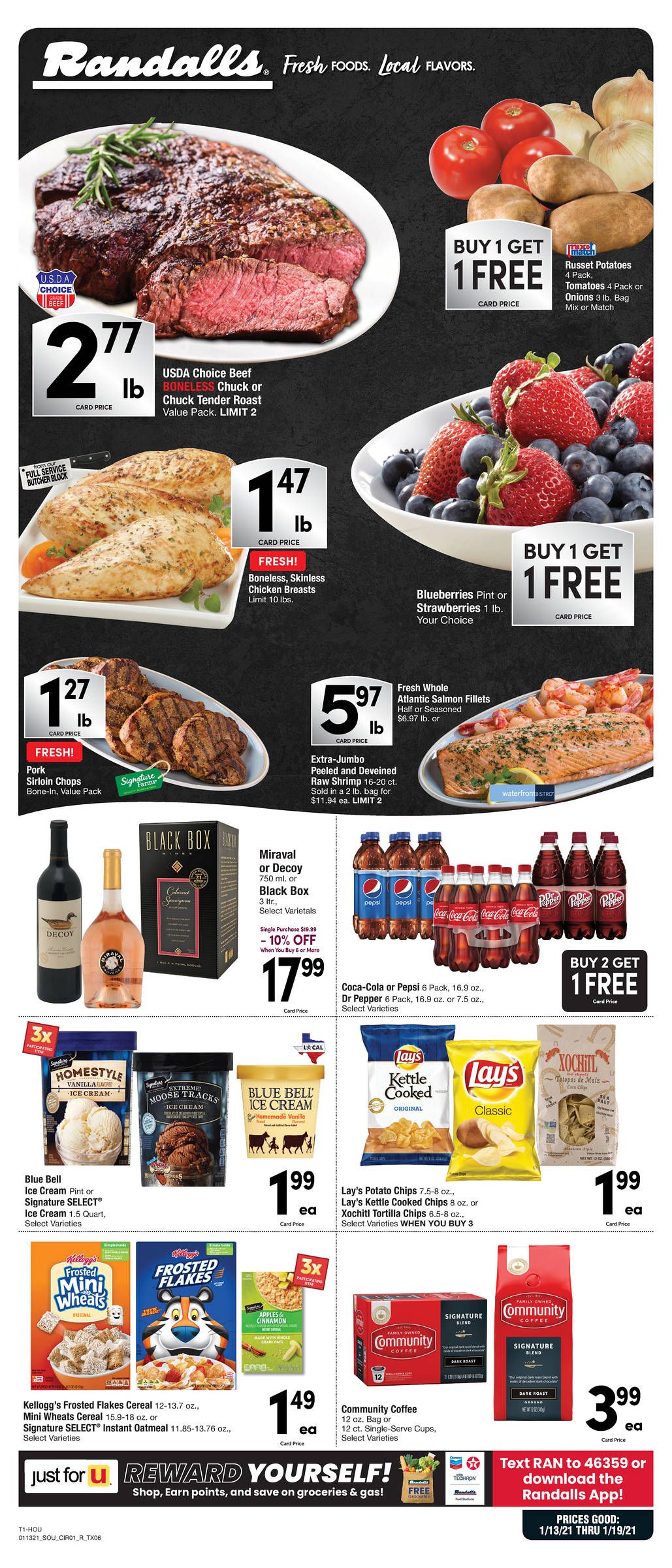 Randalls Weekly Ad Flyer January 13 to January 19, 2021