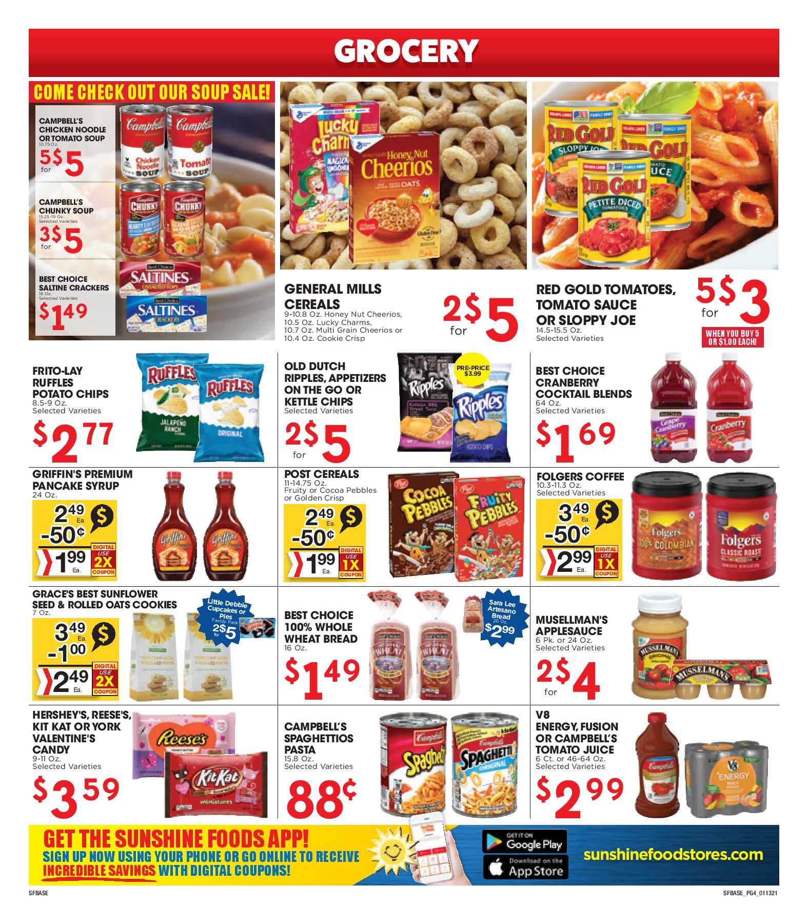 Sunshine Foods Weekly Ad Flyer January 13 to January 19, 2021