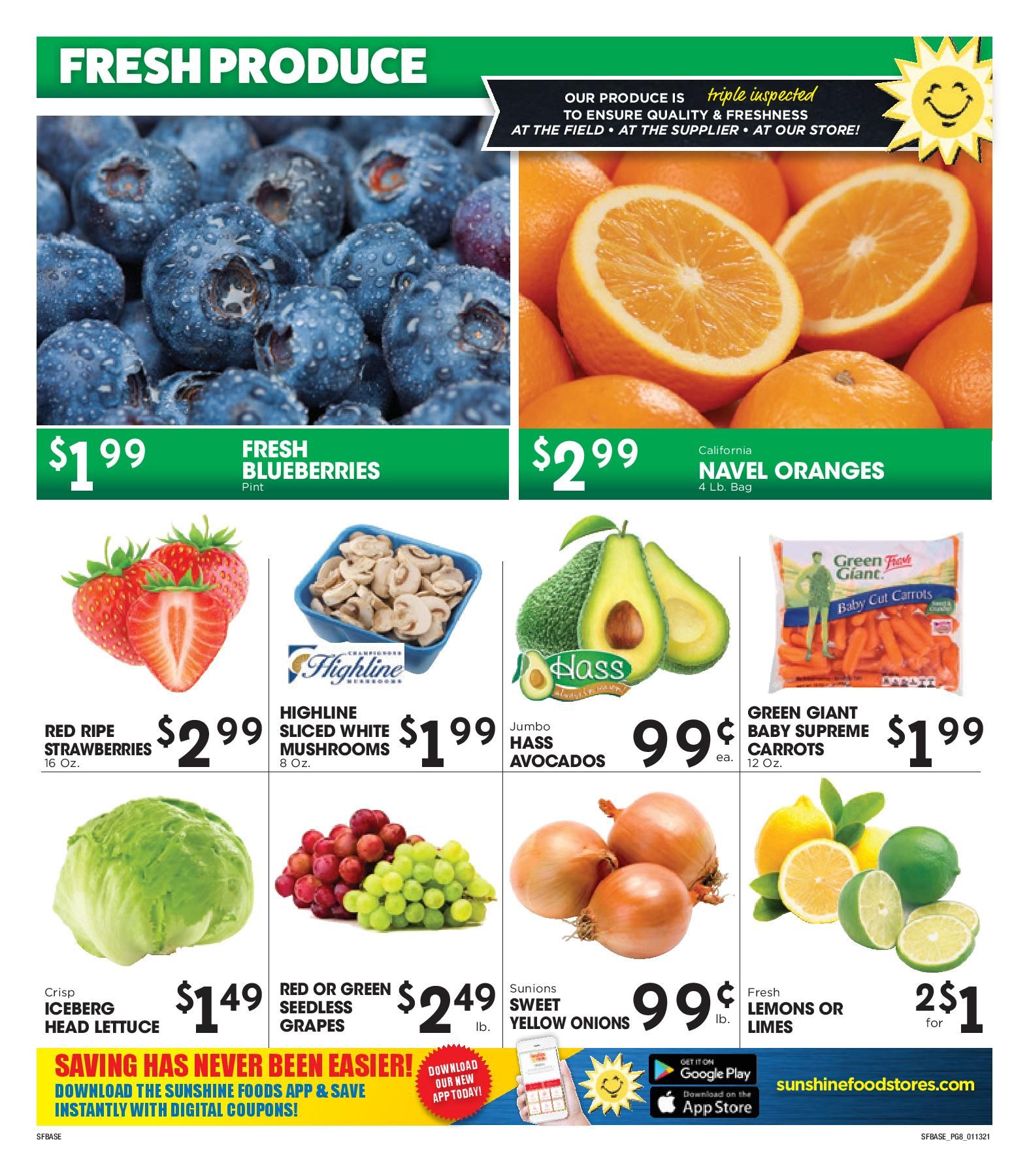 Sunshine Foods Weekly Ad Flyer January 13 to January 19, 2021