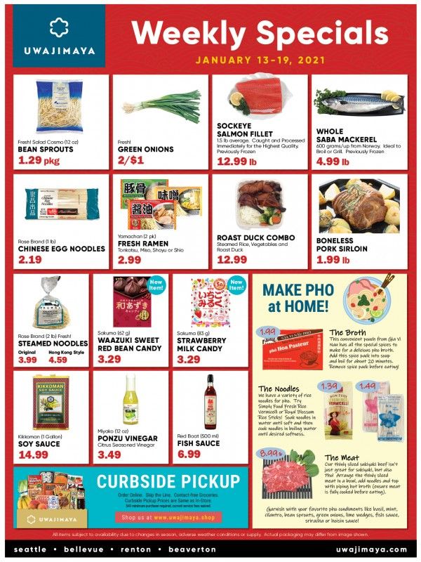 Uwajimaya Weekly Ad Flyer January 13 to January 19, 2021
