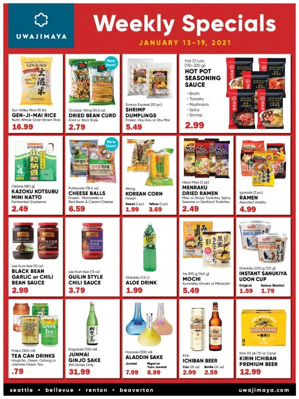 Uwajimaya Weekly Ad Flyer January 13 to January 19, 2021