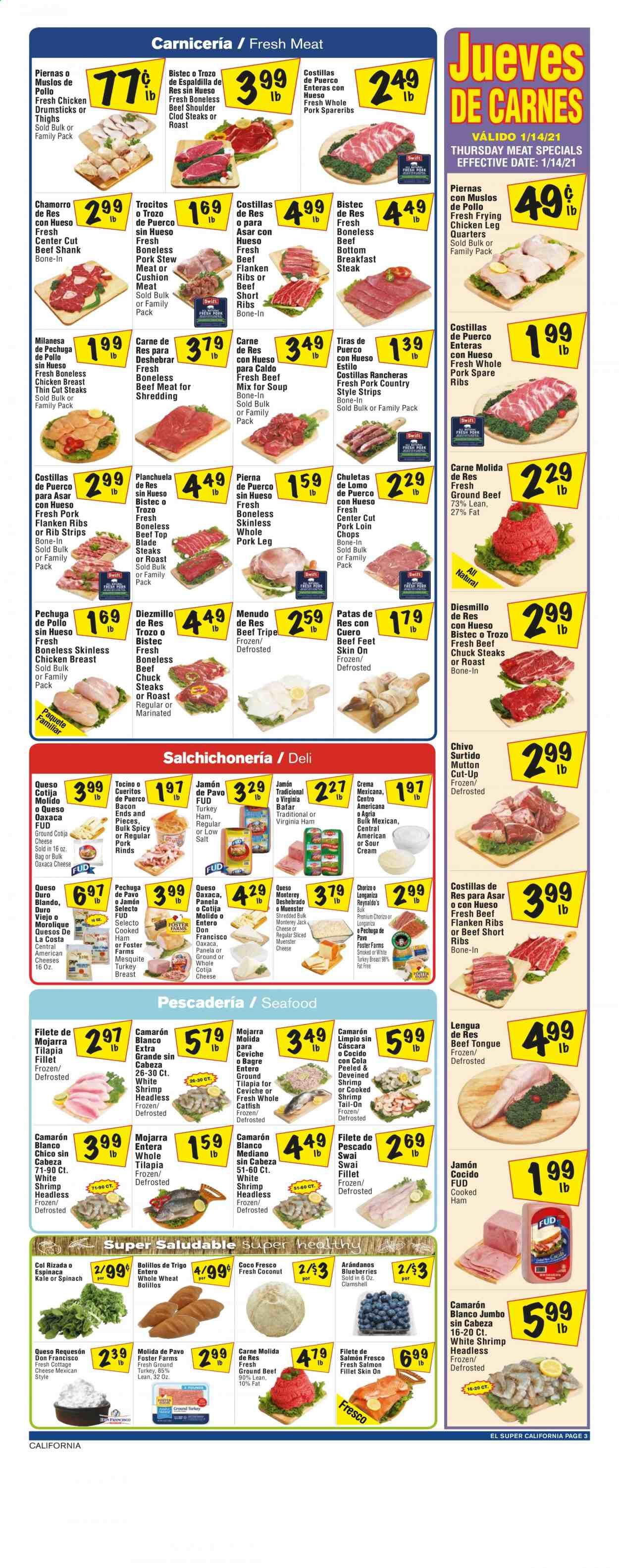 El Super (AZ, CA, NM, NV, TX) Weekly Ad Flyer January 13 to January 19