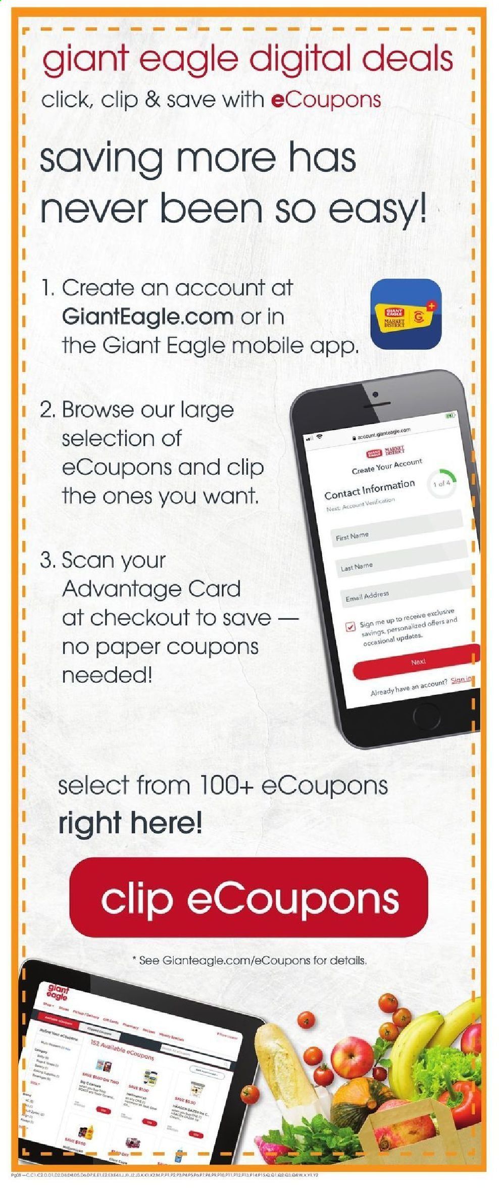 Giant Eagle (IN, MD, OH, PA, WV) Weekly Ad Flyer January 14 to January 20