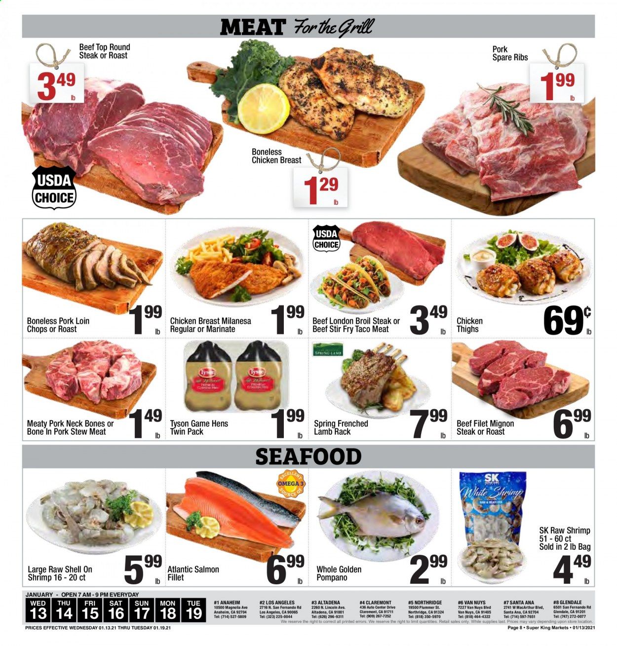 Super King Markets (CA) Weekly Ad Flyer January 13 to January 19