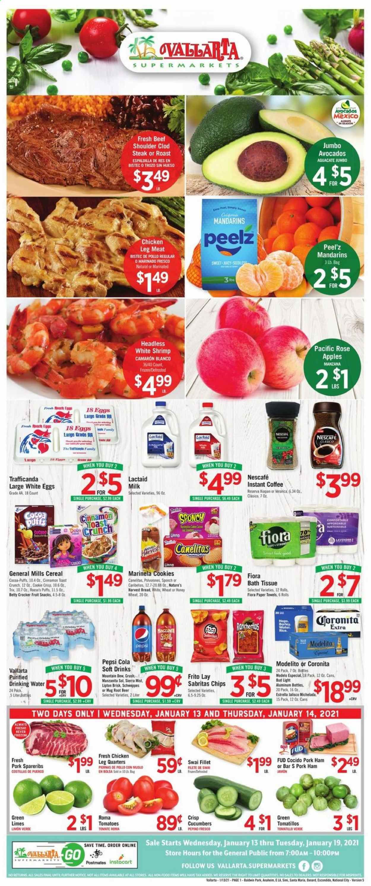 Vallarta (CA) Weekly Ad Flyer January 13 to January 19