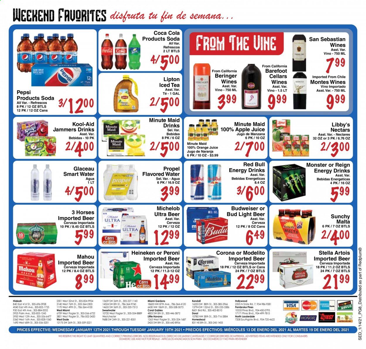 Sedano's (FL) Weekly Ad Flyer January 13 to January 19