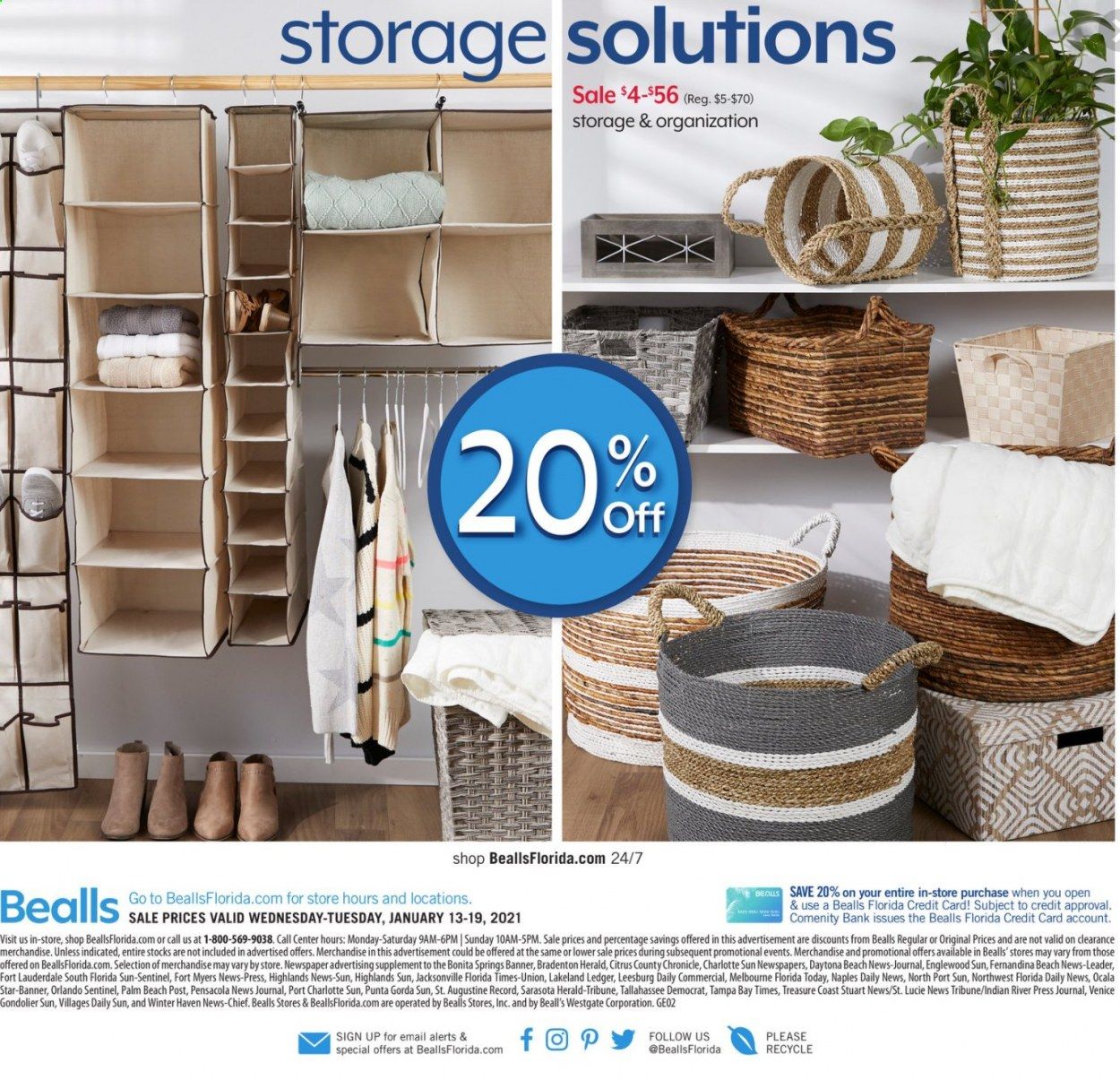 Bealls Florida Weekly Ad Flyer January 13 to January 19
