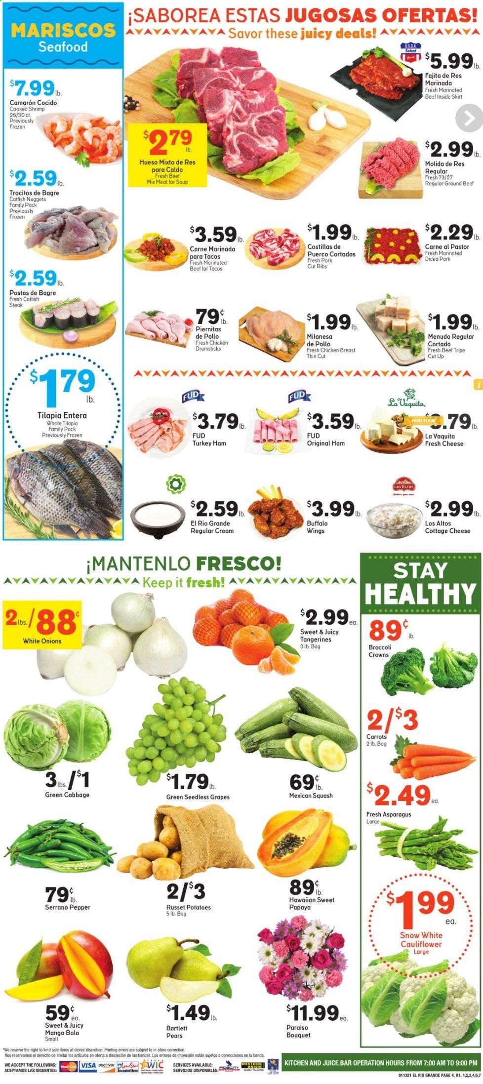 El Rio Grande (10, 21, 25, 30, 34, 53, 90) Weekly Ad Flyer January 13 to January 19