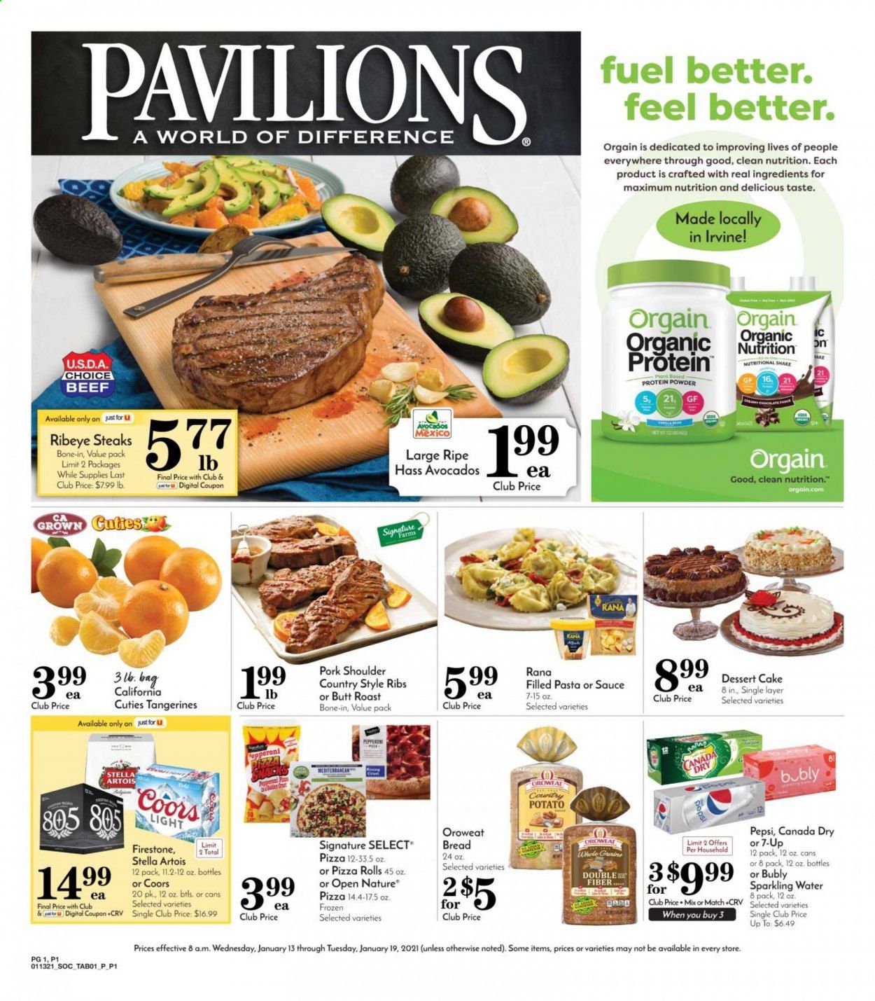 Pavilions (CA) Weekly Ad Flyer January 13 to January 19